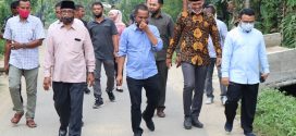 Pimpinan dan Komisi C DPRK Lhokseumawe tinjau lokasi longsor