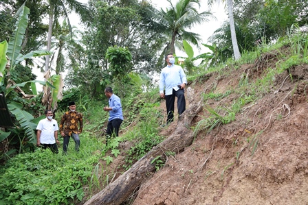 Lokasi Longsor di Gampong Blang Poroh Kec. Muara Dua